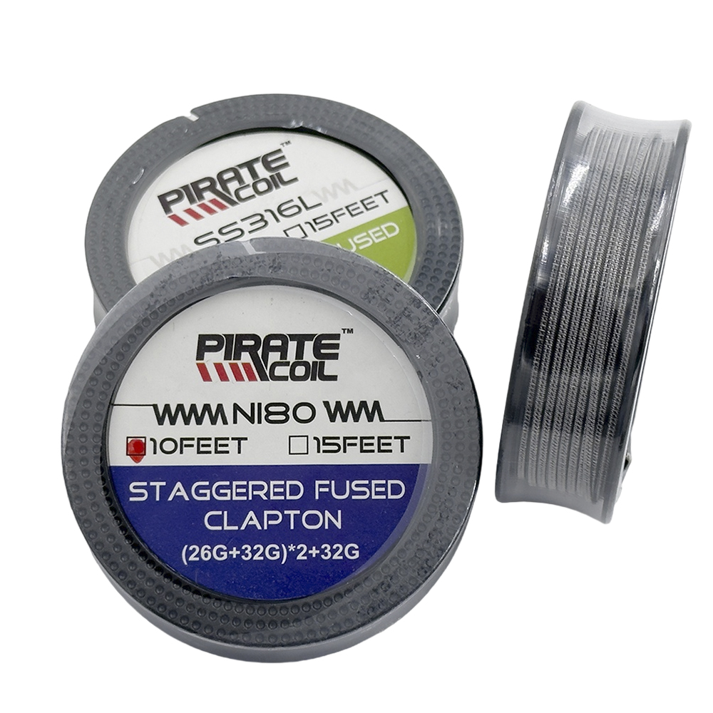 Stainless Wire Ss316 - Staggered Fused Clapton Wire 26GA 32GA