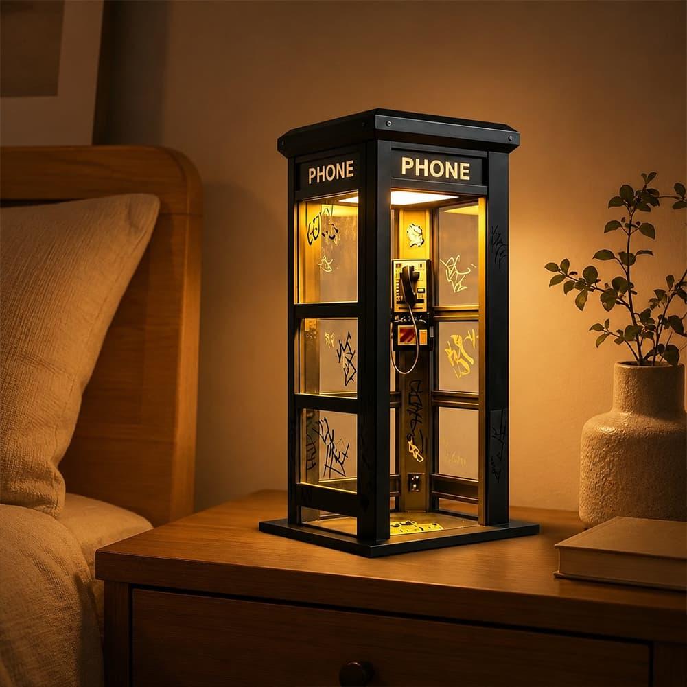 Retro Graffiti Phone Booth Tab - Battery Case Storage 评论和价格