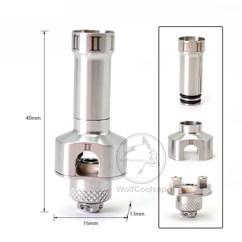 WOLFCOOLVAPE NT2U Style RBA Br - Vaping Air 评论和价格