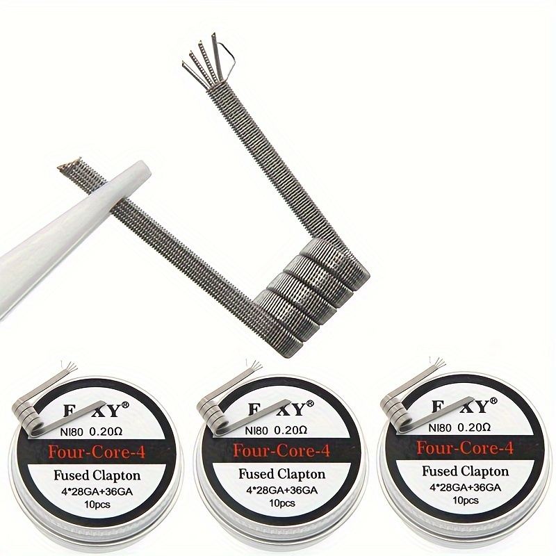 10pcs/box, Nichrome Fused Clap - Coil Building Kit 评论和价格