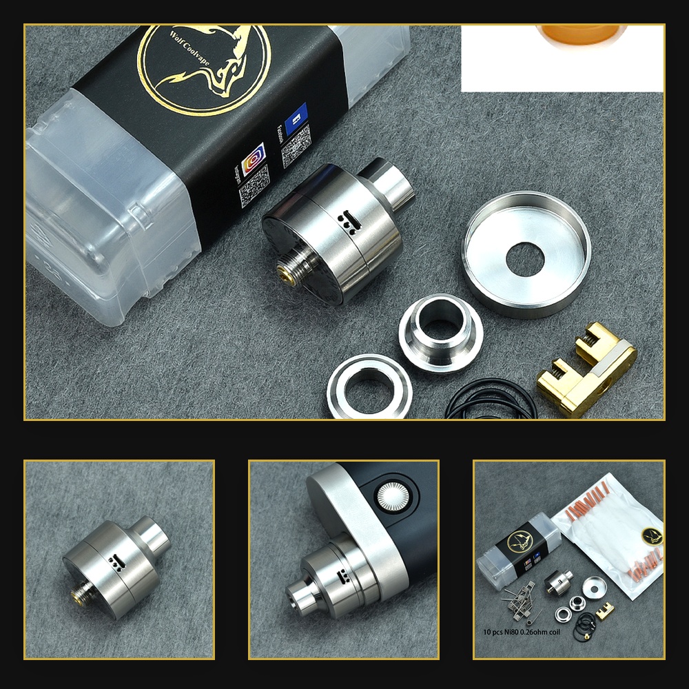 Wolfcoolvape Nisshoku RDA Atom - Vape Coil Replacement 评论和价格