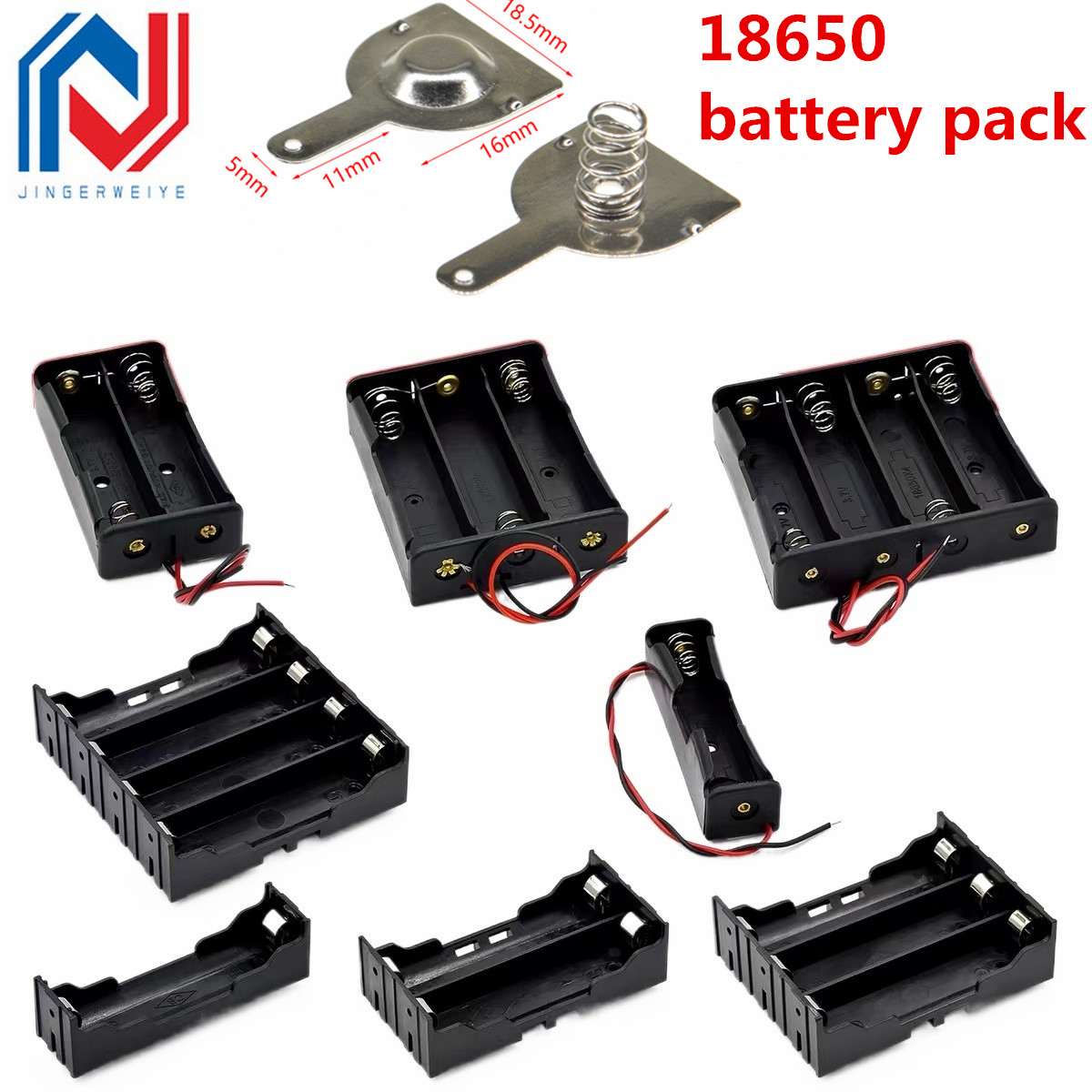 2pcs ABS 18650 Power Bank Case - Battery Case Storage 评论和价格