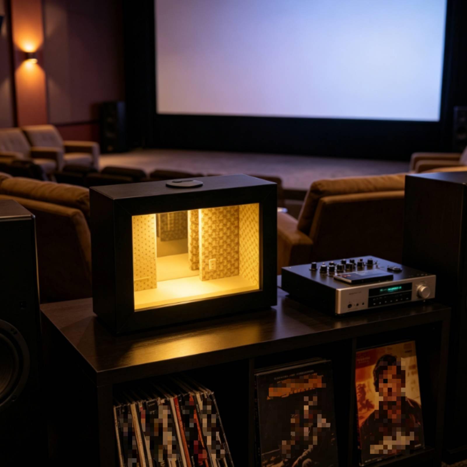 Wooden Shadow Box Endless Mirr - Battery Case Storage 评论和价格
