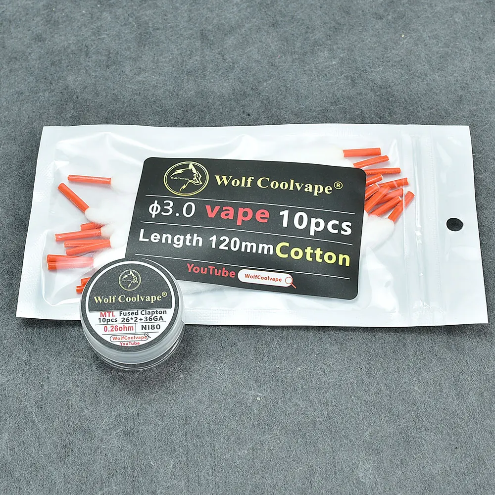 Wolfcoolvape NI80 Pre-Built He - Vape Coil Replacement 评论和价格